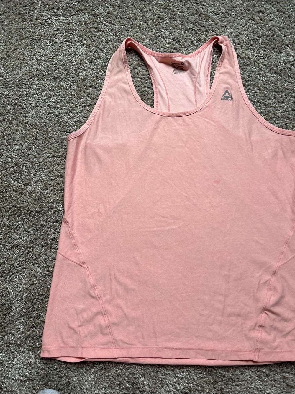 Reebok Light Pink Racerback Athletic Tank Top